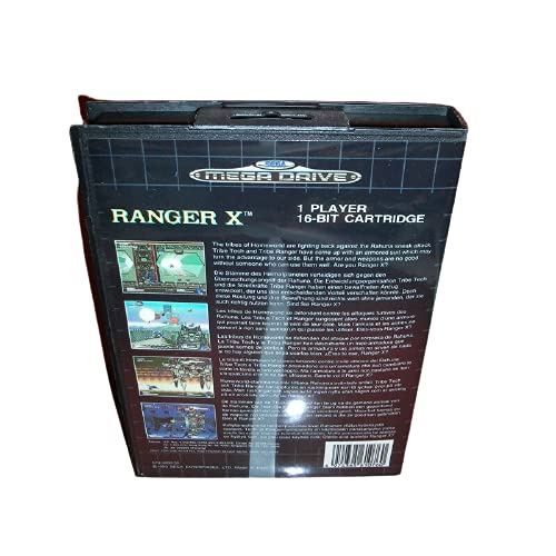 Aditi Ranger X AB Kapak ile Kutu ve Manuel Genesis Sega Megadrive Video Oyun Konsolu 16 bitlik MD Kartı (ABD, AB