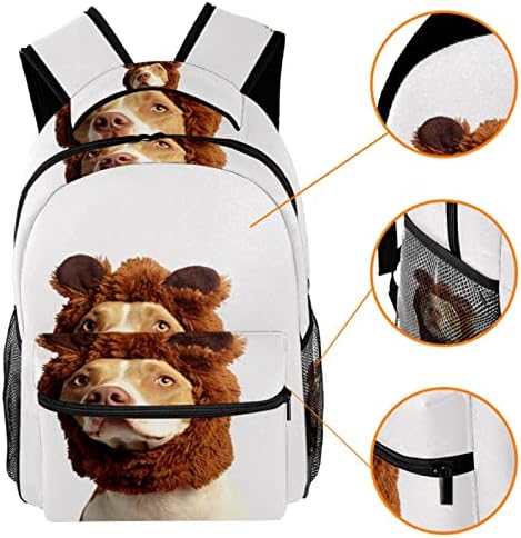 Köpek Hayvan moda okul çantası Kız Erkek Rahat Sırt Çantası 29. 4x20x40cm11. 5x8x16 inç