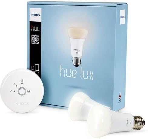 Philips 453761 Hue Lux 60W Eşdeğer A19 LED Kişisel Kablosuz Aydınlatma Başlangıç Kiti