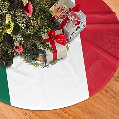 Noel Ağacı Etek, 30-48 İnç Meksika Bayrağı Ağacı Mat Noel Süslemeleri için Tatil Parti Süsler