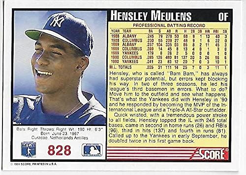 1991 Sayı 828 Hensley Meulens