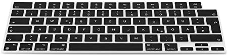 kwmobile Klavye Kapağı ile Uyumlu Apple MacBook Pro 14 (2021) A2442 - German QWERTZ Düzeni Klavye Kapağı Silikon
