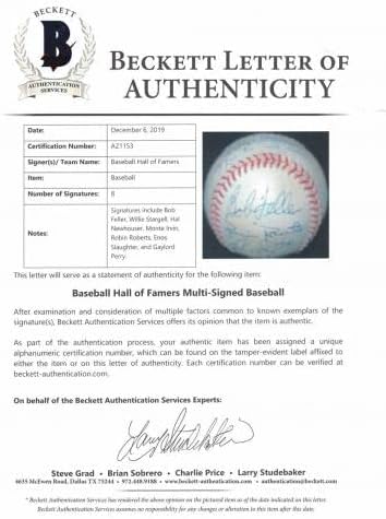 Willie Stargell & Bob Feller İmzalı Ulusal Beyzbol Ligi + 6 Sıgs JSA 13330-İmzalı Beyzbol Topları