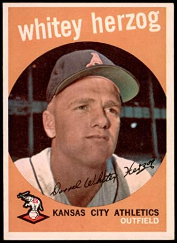 1959 Topps 392 Whitey Herzog Kansas City Atletizm (Beyzbol Kartı) ESKİ/MT Atletizm
