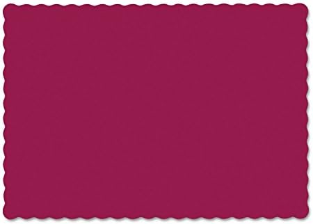 Hoffmaster Taraklı Kenarlı Kağıt Peçeteler, 9-1/2 x 13-1/2, Bordo, 1000 / CT (310524)