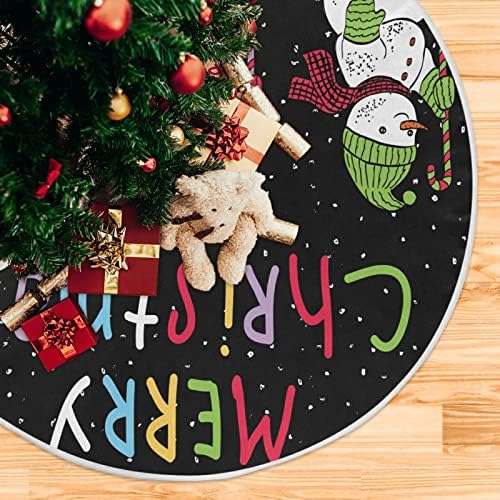 ALAZA Noel Ağacı Etek Dekorasyon, Küçük Mini Ağaç Etek Süsleme Noel Partisi Tatil Ev Dekorasyonu için Noel Neşeli