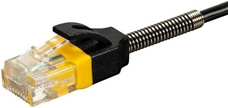 Monoprice Cat6 Ethernet Ağ Yama Kablosu - 5 Feet-Siyah / Takviyeli, Budaksız RJ45 Telli 550MHz UTP Saf Çıplak Bakır