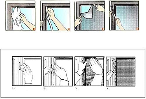 LAMZ Fiberglas pencere teli Örgü Fiberglas Ekran tel örgü elek Değiştirme Örgü DIY Özel Fiberglas Ekran Örgü Windows