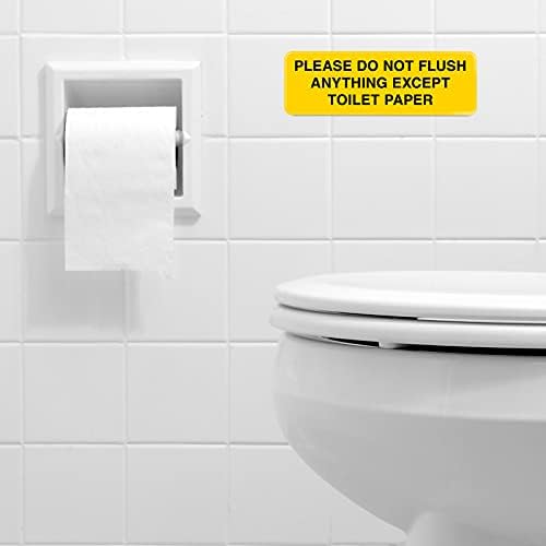 Excello Global Ürünleri Lütfen Kağıt Havluları veya Kadın Ürünlerini Tuvalete Atmayın Tabela: Montajı Kolay Bilgilendirici