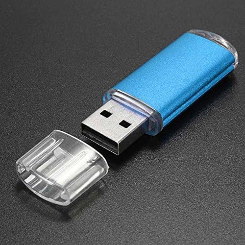 Genel 1 ADET 1GB USB 2.0 Metal Flash Bellek Çubuğu Depolama Başparmak U Disk [Mavi]