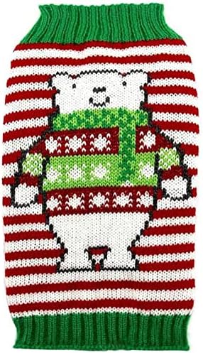 Sıcak Sonbahar Kedi Noel Kazak Kutup Ayısı Köpek Noel Giysileri Klasik Triko Kedi Giyim Makine Yıkama Kış Sıcak Pet