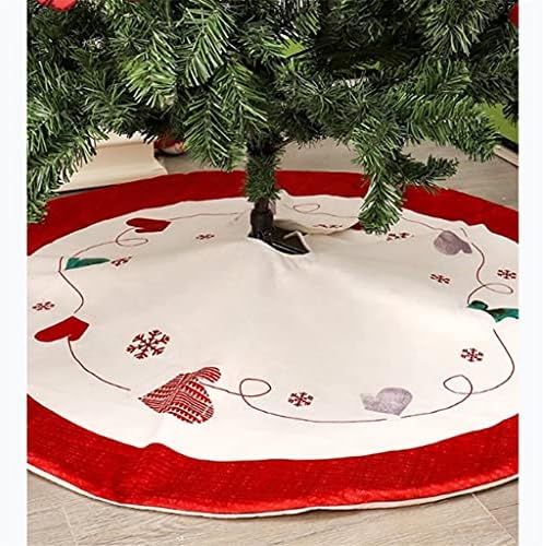 GFDFD 1 Adet 120CM Noel Ağacı Etekler Halı Merry Christmas Dekorasyon Ev Ağacı Etekler Yeni Yıl Dekorasyon (Renk