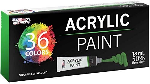 ABD Sanat Kaynağı Büyük 18 ml tüplerde profesyonel 36 renk akrilik boya seti-Sanatçılar, Öğrenciler, Yeni başlayanlar