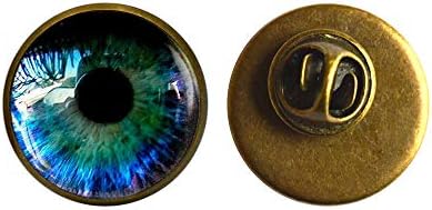 Göz Broş, Göz Takı Cam Pin, Gerçekçi İnsan Göz Küresi, Göz Steampunk Gotik Göz Charm, Anatomi Takı, M73