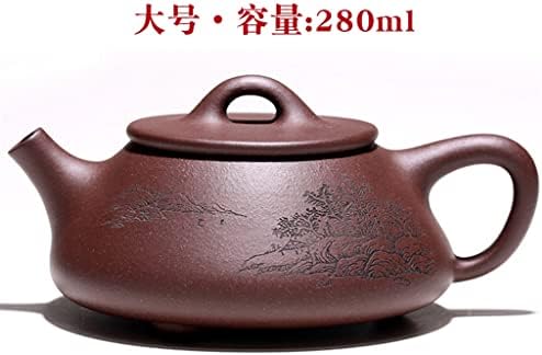 XWOZYDR Yixing otantik mor kil saksı saf el yapımı orijinal cevher eski mor kil taş kepçe pot Kung Fu çay seti ev