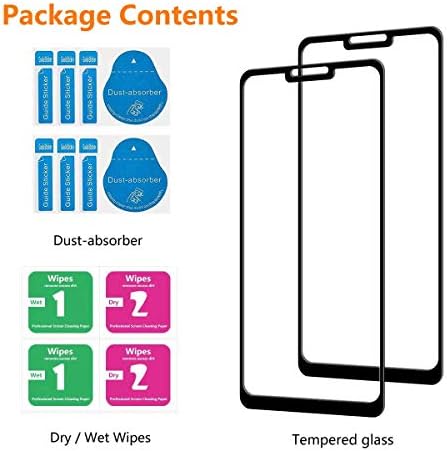 [2-Pack] LG G7 ThinQ İçin Sinwere Ekran Koruyucu Temperli Cam [Tam Kapsama], LG G7 ThinQ için Sinwere Çizilmez Kabarcıksız