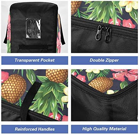 N / A giysi saklama Çantası Yatak Altı Yorgan-Büyük Kapasiteli Tropikal Ananas Organizatörler fermuarlı çanta Dekorasyon