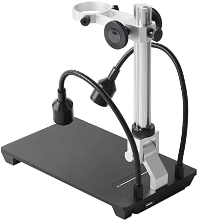 Mikroskop Aksesuarları Yetişkinler Çocuklar için 48MP Dijital Mikroskop Kamera, Braket Standı (Renk : 130X Lens)