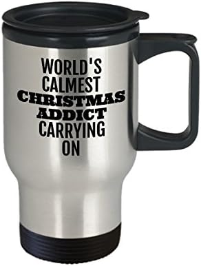 Noel bağımlısı kahve kupa Hediyeler için Noel bağımlısı Seyahat kupalar
