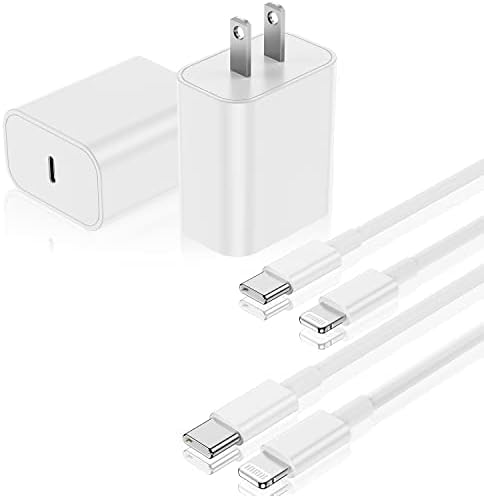 20W USB C Duvar Şarj Cihazı, [Apple MFi Sertifikalı] Hızlı Şarj Fişi Blok iPhone 14 13 12 11 Pro Max ve 6 ft Tip