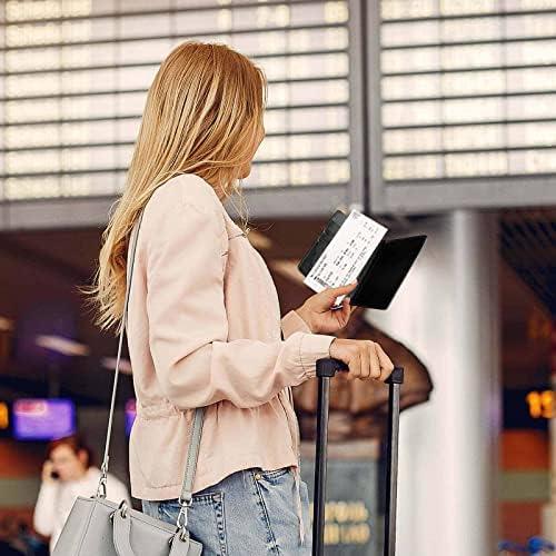 Suşi ve Çubuklarını Desen Baskılı Pasaport Tutucu Kapak Cüzdan Kılıf Kart Yuvası ile PU Deri Seyahat Belgeleri Organizatör