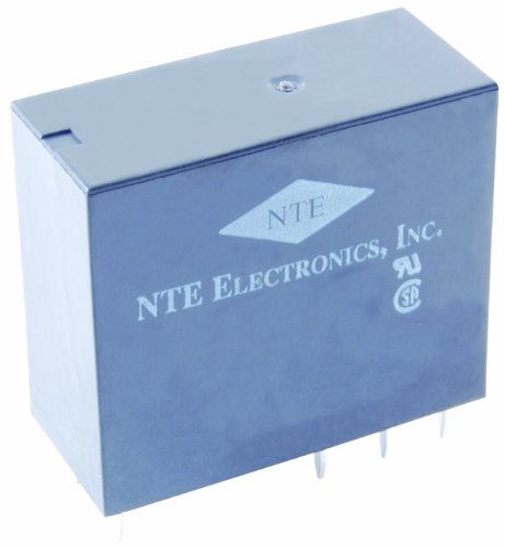 NTE Elektronik R25-1D16-48 Serisi R25 PC Kartı Montajlı Epoksi Mühürlü Röle, SPST-NO, 16 Amp, 48VDC