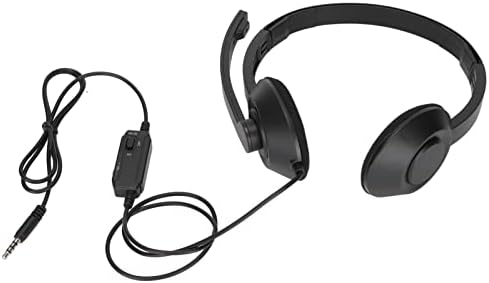 ciciglow Gürültü Azaltma Sessiz Mikrofonlu Kulak Üstü Oyun Kulaklığı, 3.5 mm Rahat Kablolu Stereo Oyun Kulaklığı,