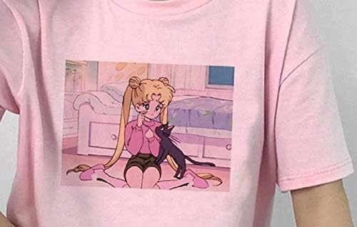 DealGood SailorMoon Komik Karikatür T Shirt Kadın Kız