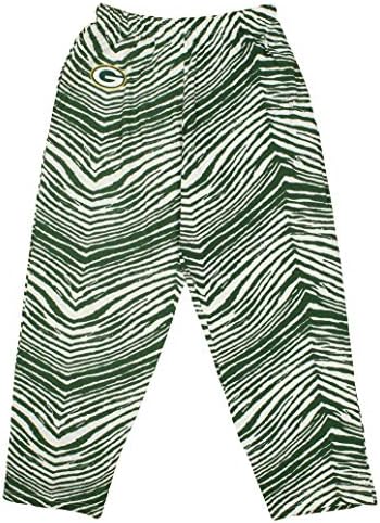Zubaz NFL erkek Tek Satır Zebra Baskı Takım Logosu Pantolon, Takım Varyasyonu