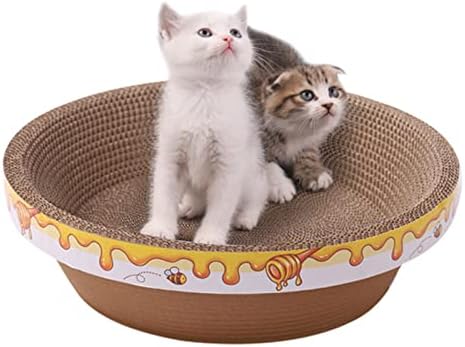 Yosoo Sağlık Dişli Kedi Tırmalama Pedi Yatak, Kedi Scratcher Mat Yatak, Kedi tırmalama yatağı Çift Katmanlı Çıkarılabilir