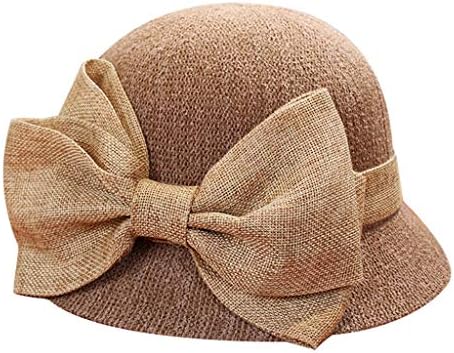 Moda Kadın Güneş Plaj Hasır Şapka Panama Şapka Düğüm Dekor Bere Tarzı Yaz UV Koruma Elegance Seyahat