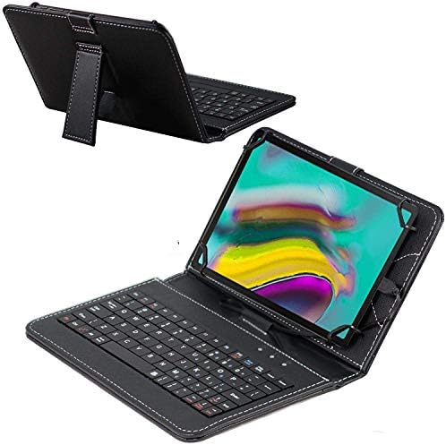 Navitech Siyah Klavye Kılıf ile Uyumlu Lenovo TAB 4 X 704F 10.1 İnç Tablet