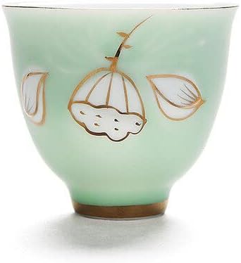 Ev çay bardağı Küçük Çay Kase El-Boyalı Lotus Beyaz Porselen Çay Fincanı Seramik Çay seti Tek Ana Bardak