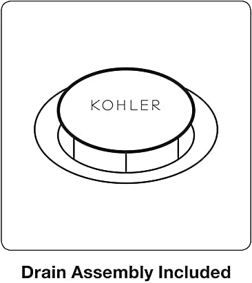 Kohler 27400-4N-BN RİFF TEK KULPLU BANYO LAVABO BATARYASI, Canlı Fırçalanmış Nikel, 0.5 GPM