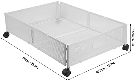 Haofy Yatak Altı Saklama Kutuları, Yatak Altı Saklama Kabı Yatak Odası için Saklama Fonksiyonu (Beyaz)