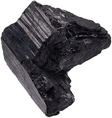 Okuna Karakol Doğal Siyah turmalin taşı, Toplu Ham Kristaller ve şifa taşları Kese içinde (1lb)