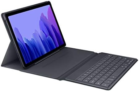 SAMSUNG Galaxy Tab A7 Kitap Kapağı ve Klavye-Gri (Yenilendi)