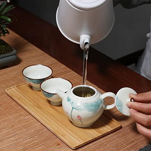 Çin Kung Fu Küçük Çaydanlık 5 oz, Seramik Çay Potu Seti