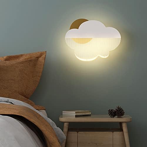 LİZVİZ duvar lambaları çocuklar için, Bulut lamba basit Modern erkek ve kız karikatür Led duvar ışıkları, yatak odası