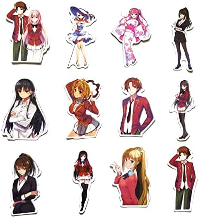 Warmtwinl 50 Adet Anime Sınıf Elit Karışık Karikatür Çıkartmalar (Dizüstü Bilgisayar, Bilgisayar, Su Şişesi, Bagaj,
