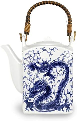 Mutlu Satış Japon Porselen Çay Seti İmparatorluk Ejderha Mavi