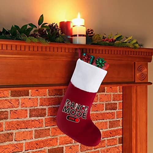 Noel Ağacı Ev dekorasyonu için asılı Peluş şömineli Noel Çorap çoraplarında Dans Modu