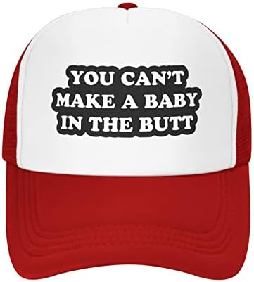 Yapamazsınız Bebek Popo Şapka Unisex Yetişkin kamyon şoförü şapkaları Ayarlanabilir Kap Yetişkinler için Klasik Balıkçılık