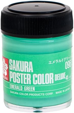 Sakura Craypas PWD45ML5P096 Boya Posteri Renk DX 1.4 oz (45 ml), Zümrüt Yeşili, 5 Adet