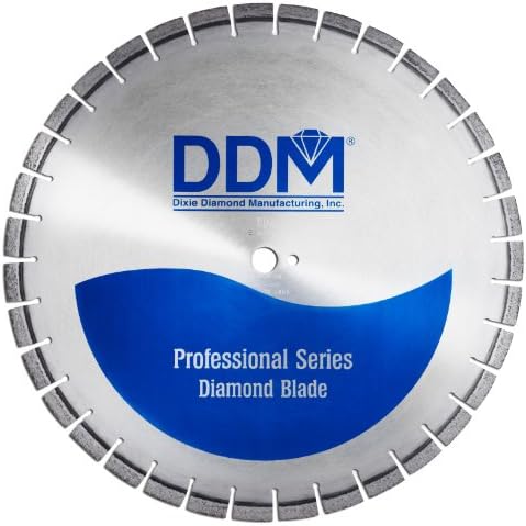 Dixie Diamond Manufacturing C454030187R Profesyonel ıslak Kesim Kürlenmiş Beton Bıçak, 30 inç x 0,187 inç