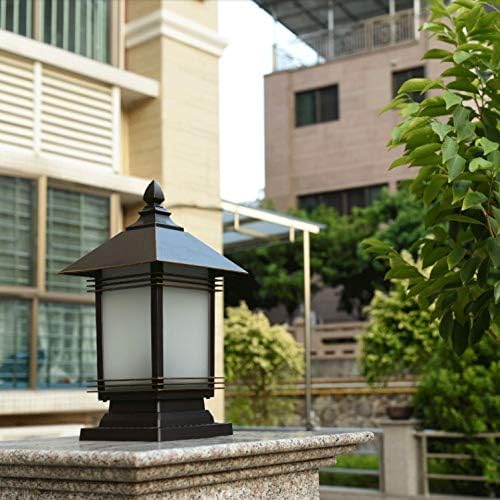 CZDYUF Açık Bahçe Lambası Ev Duvar fener direği Kafa Lambası Kapı direk lambası Su Geçirmez Bahçe Villa Teras Park