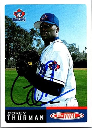İmza Deposu 651425 Corey Thurman İmzalı Beyzbol Kartı-Toronto Blue Jays, FT - 2002 Topps Toplam No. 870