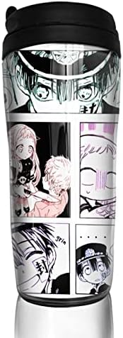 SPLAWN Anime Tuvalet Bağlı Hanako-Kun Bardak Kahve Fincanları Çift Yalıtımlı Kapaklı Buz İçecek Sıcak İçecek
