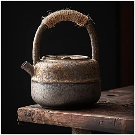 n / a Fırın değişti retro kumtaşın büyük boy kolu demlik el yapımı çömlek kung fu geniş ağızlı sıcak çay su ısıtıcısı