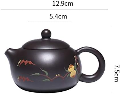WİONC demlik Mor Kil Xishi Demlik Cevheri Siyah çamur su ısıtıcısı el yapımı çay seti 188 Top Delikli Filtre 240ml